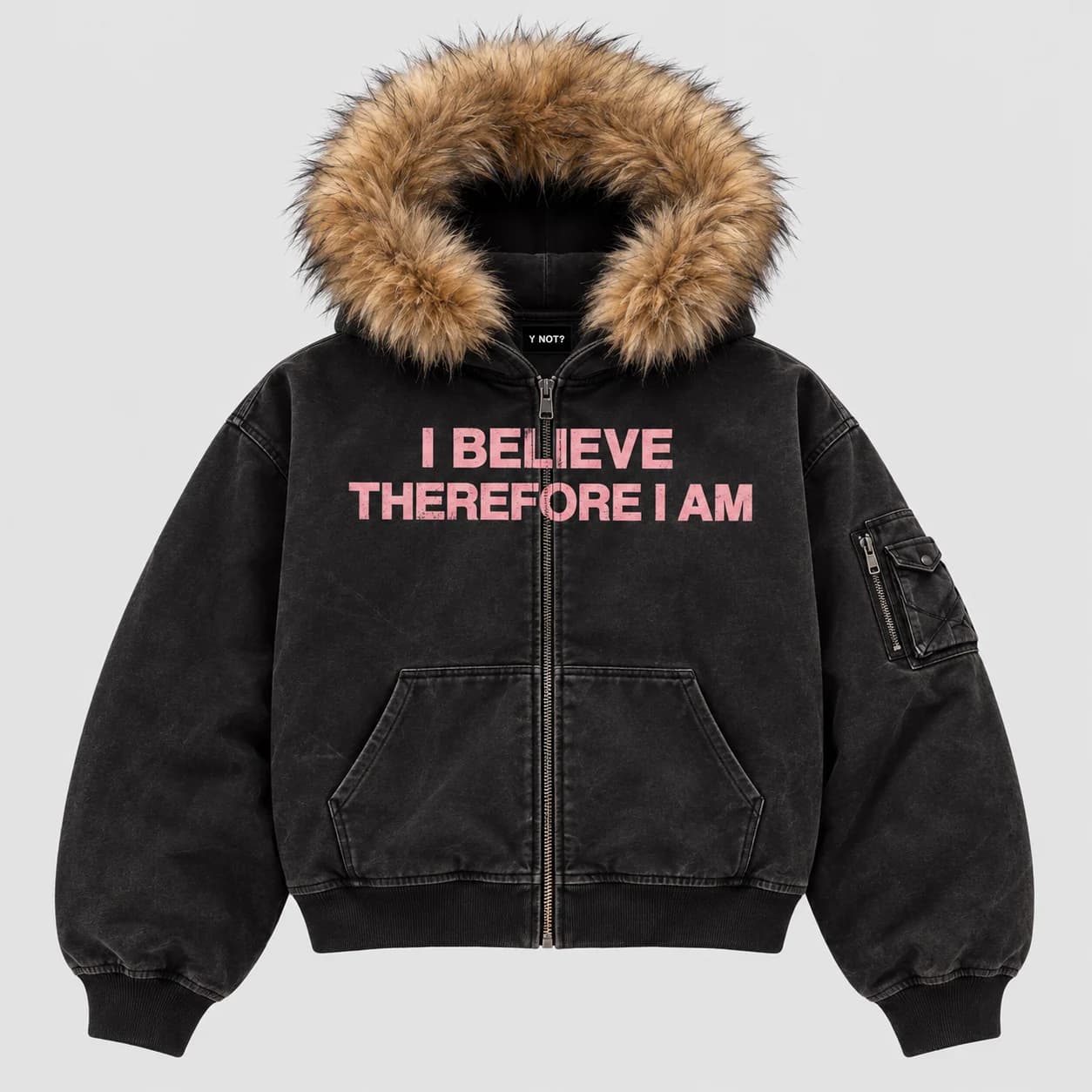 I Believe Work Jacket in Washed Black