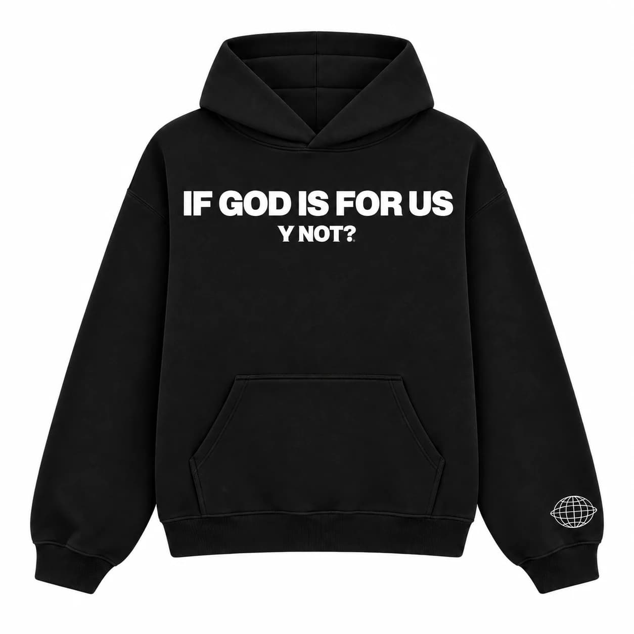 If God Is For Us Hoodie in Black