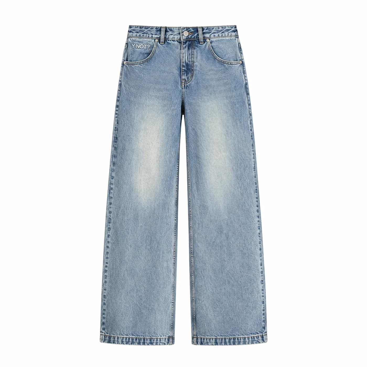 Light Wash Wide Leg Jeans in Light Wash