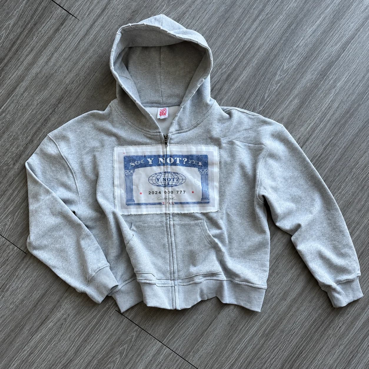 Y NOT? ID Zip-up in Heather Grey