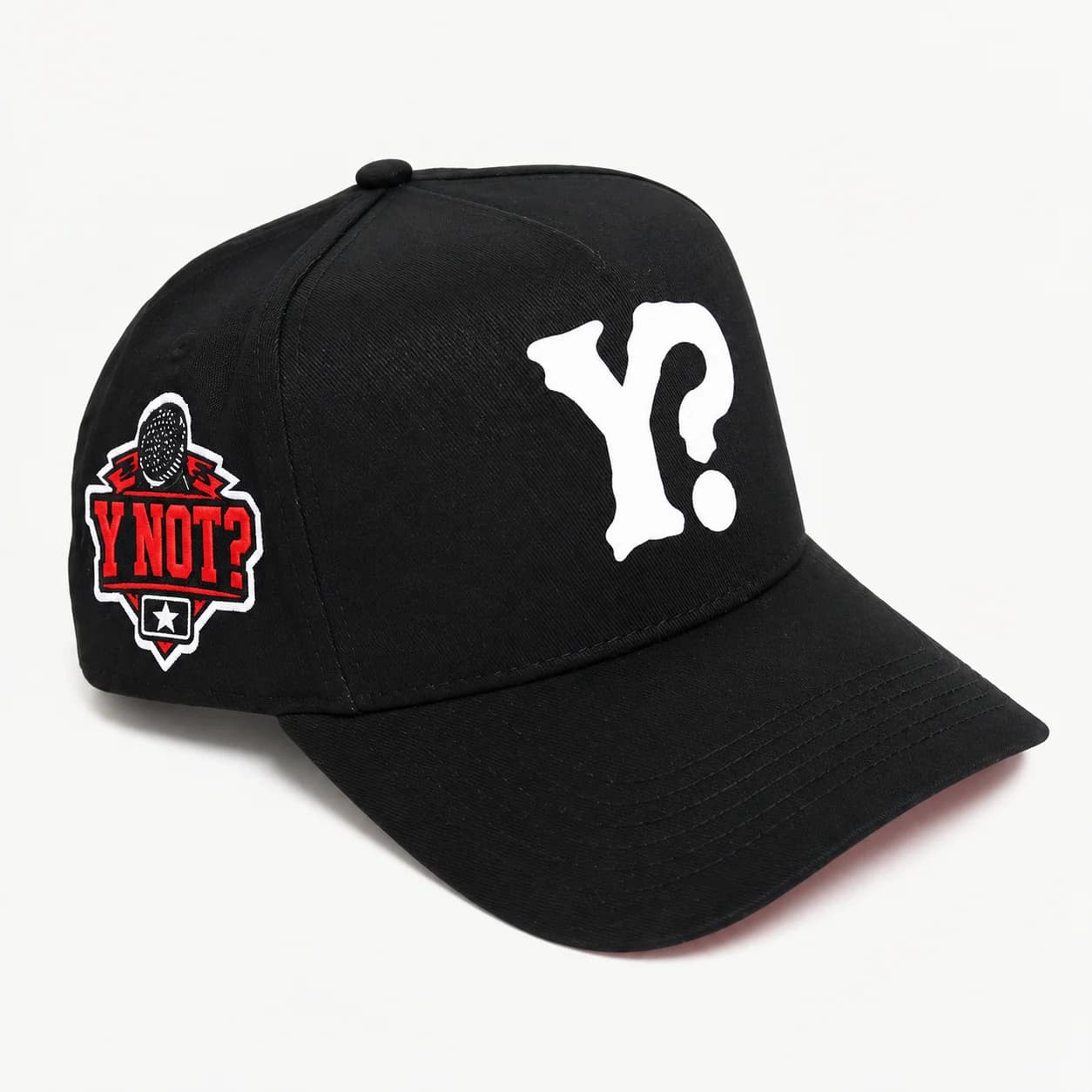 Y? A-Frame Cap in Black
