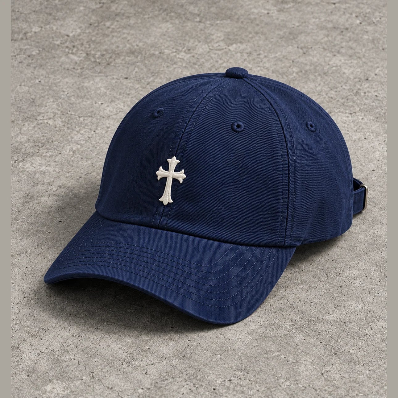 Cross Dad Cap in Navy