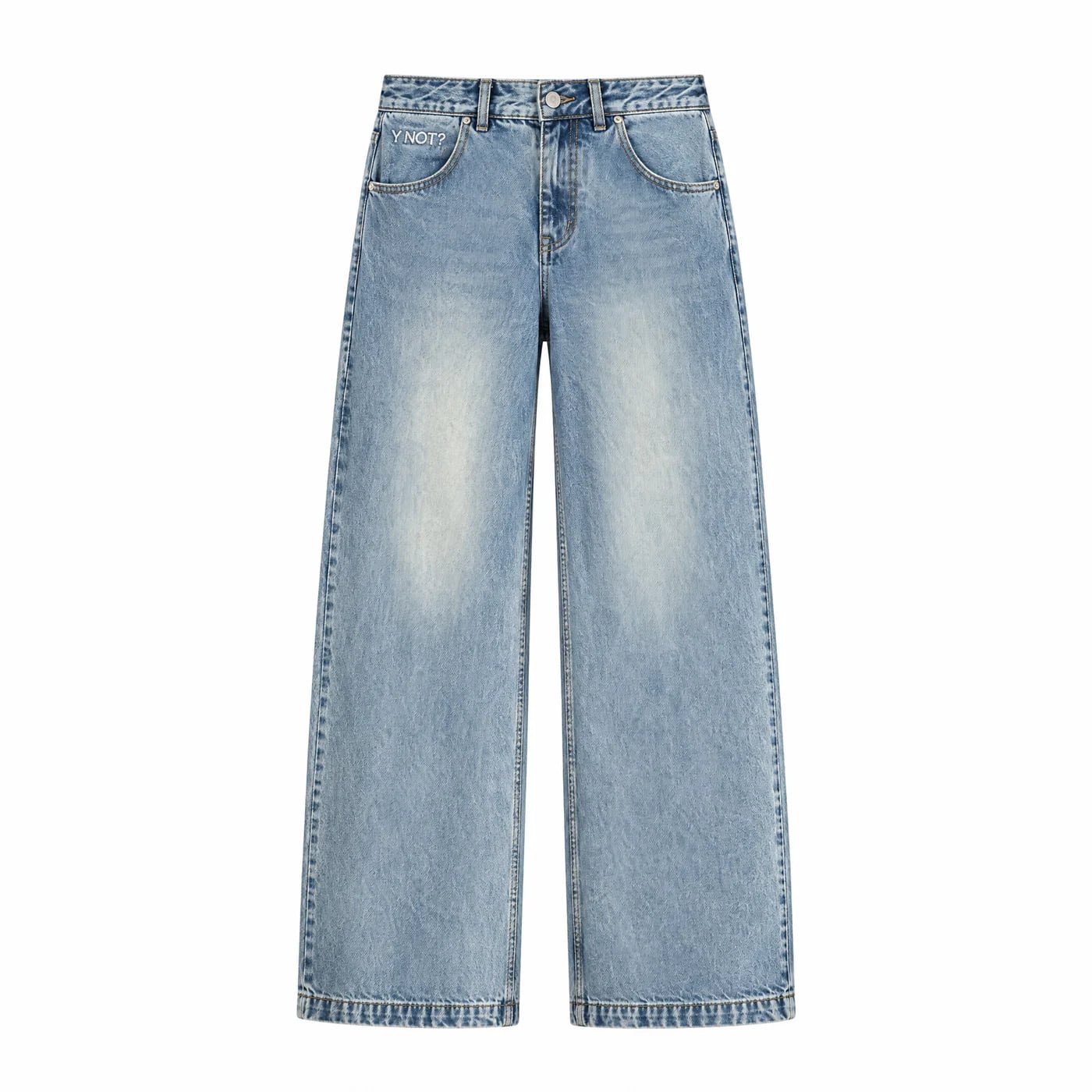 Light Wash Wide Leg Jeans in Light Wash