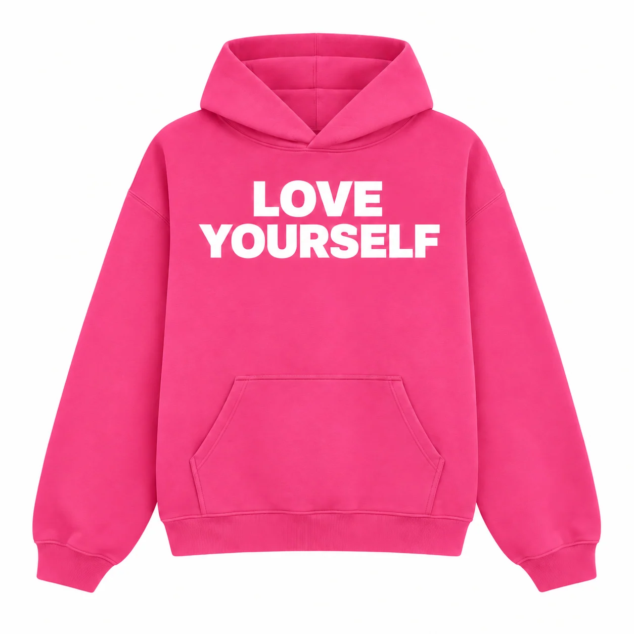 Love Yourself Hoodie in Pink