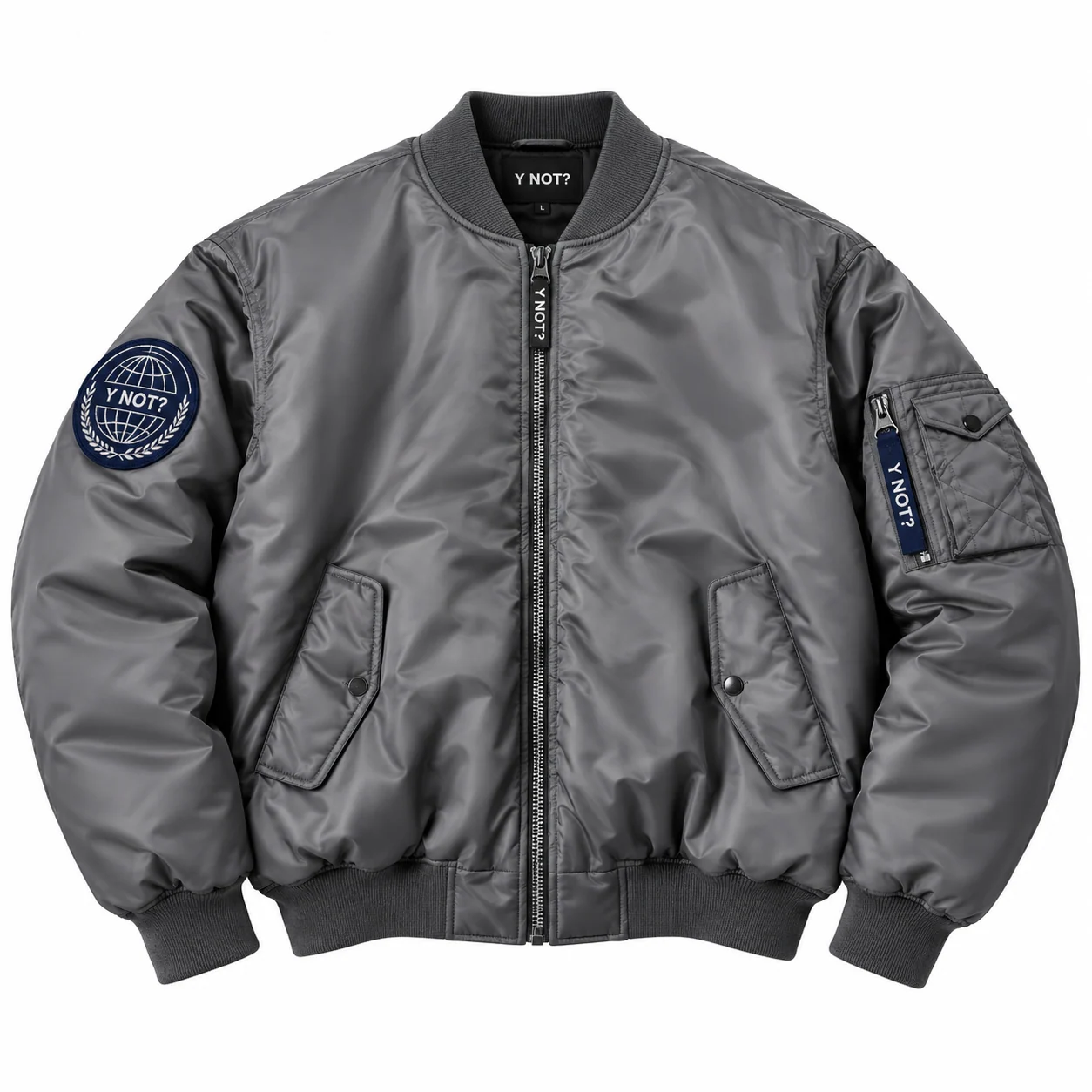 Globe Patch Bomber in Gunmetal