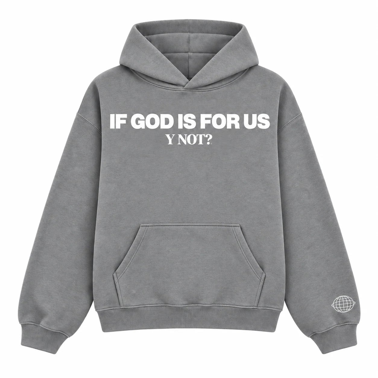 If God Is For Us Hoodie in Grey