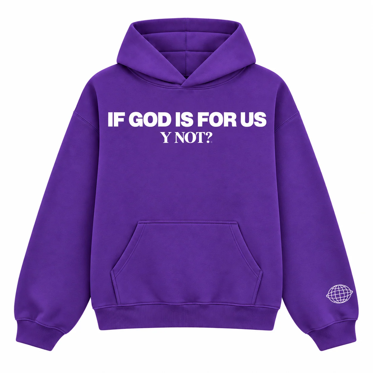 If God Is For Us Hoodie in Purple