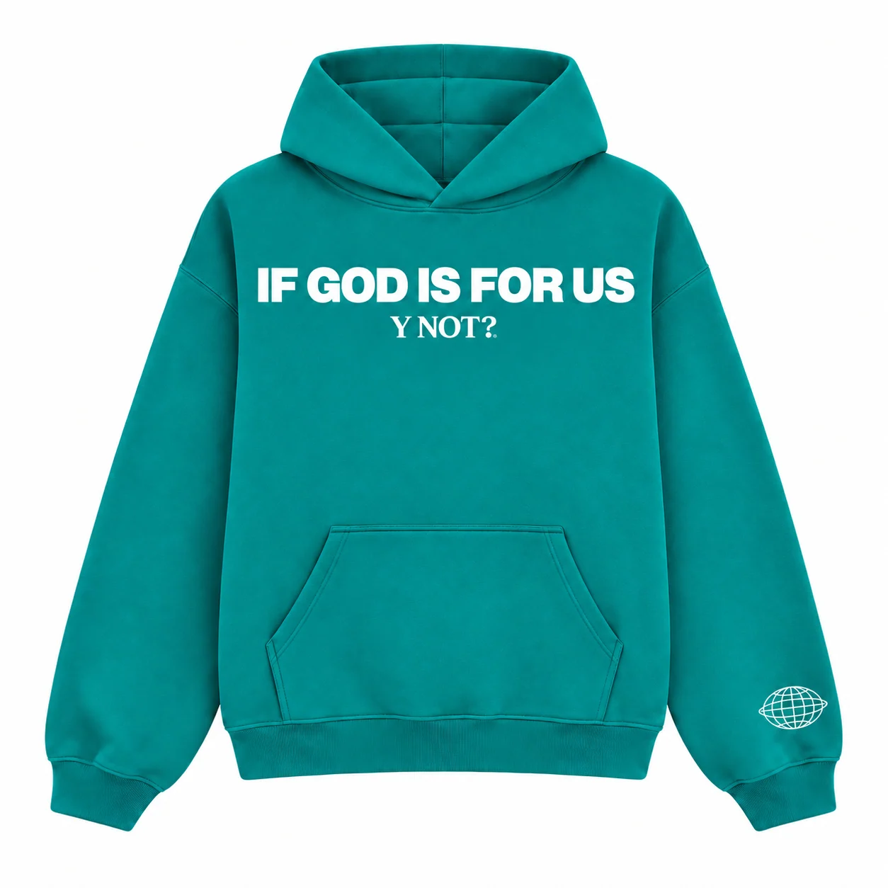 If God Is For Us Hoodie in Teal