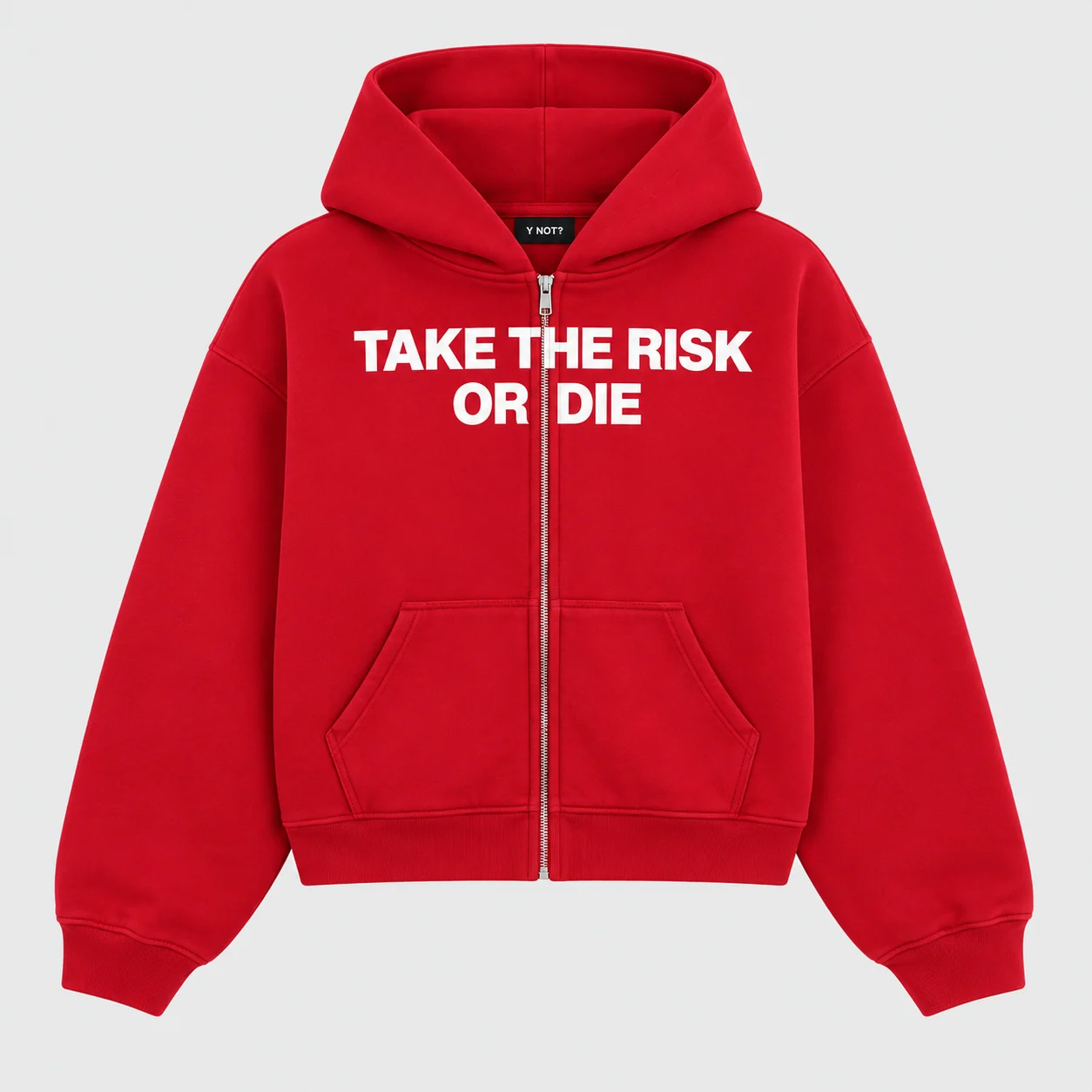 Take The Risk Zip-up in Red
