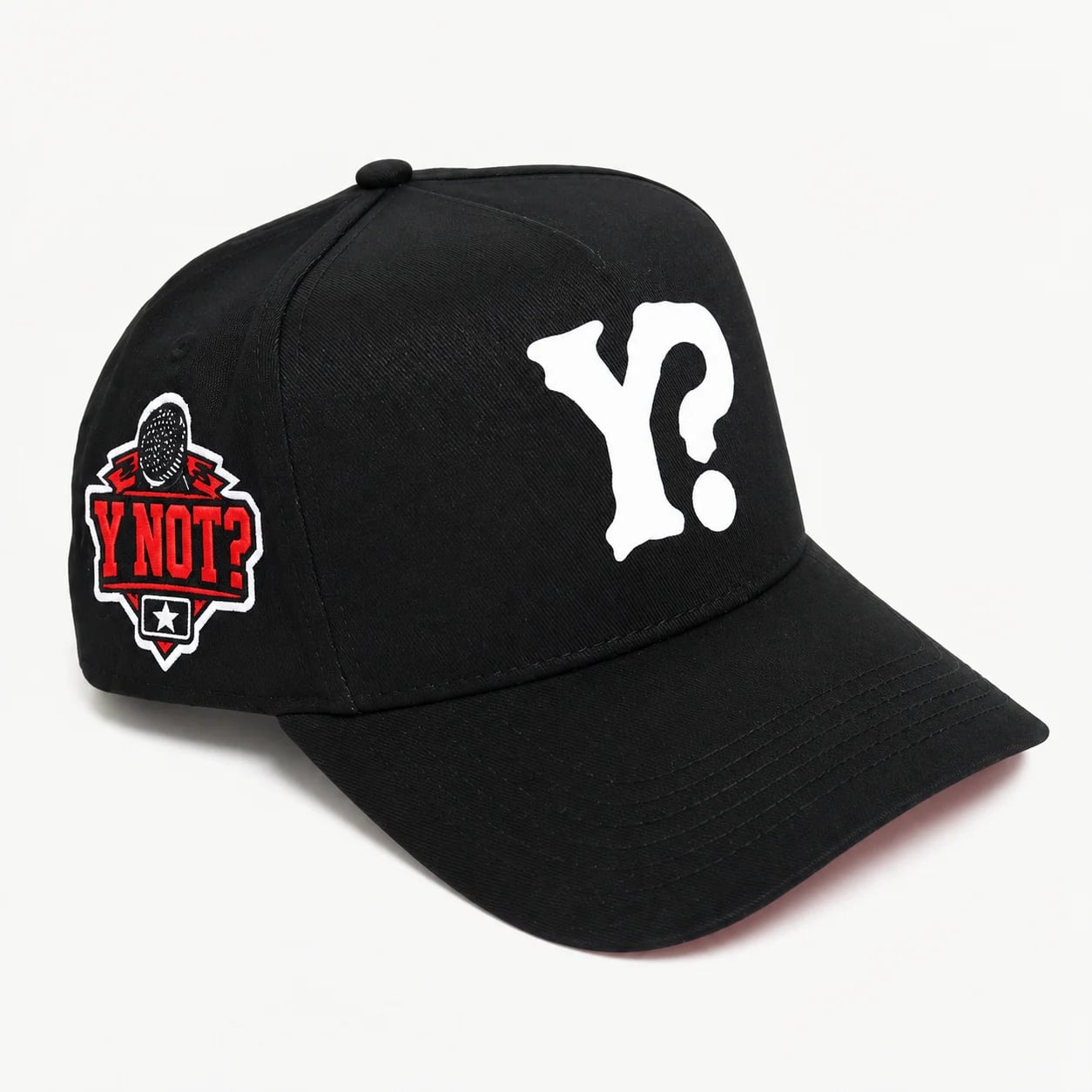 Y? A-Frame Cap in Black