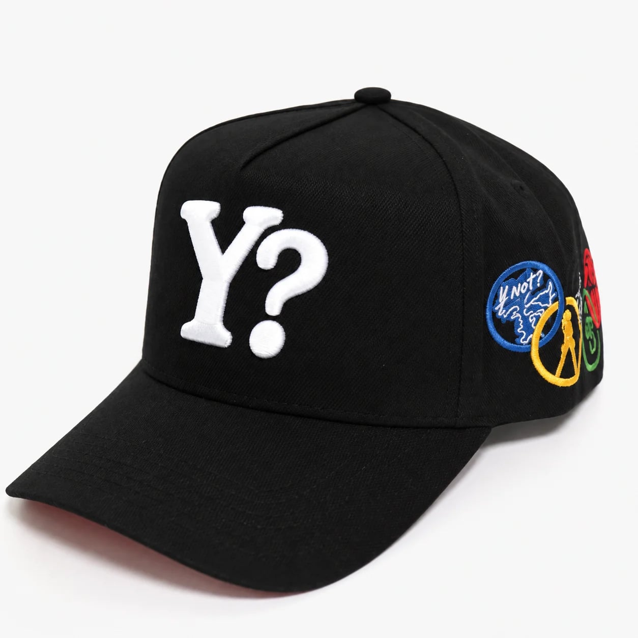 Y? A-Frame Cap in Black — view 2